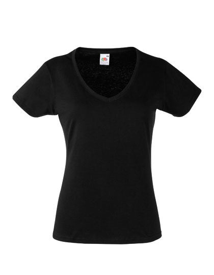 Fruit of the Loom Lady-Fit Valueweight V-Neck T - 61-398-0