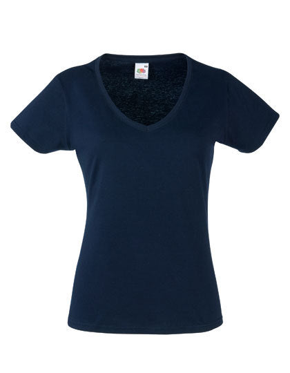 Fruit of the Loom Lady-Fit Valueweight V-Neck T - 61-398-0